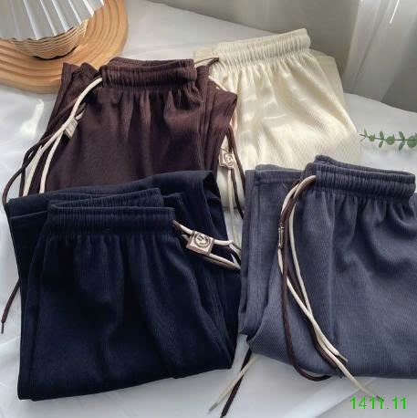25HA1411.11 - QUẦN THUN TĂM NỮ ỐNG RỘNG