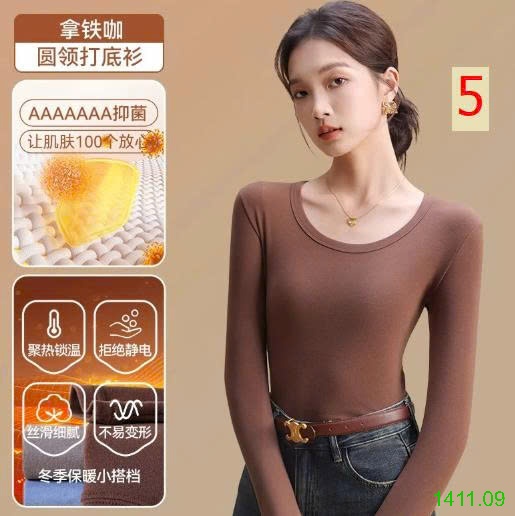 25HA1411.09 - ÁO GIỮ NHIỆT CỔ TRÒN CHO NỮ