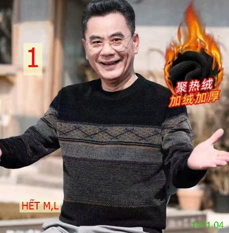 25HA1411.04 - ÁO LEN NAM TRUNG NIÊN LÓT LÔNG