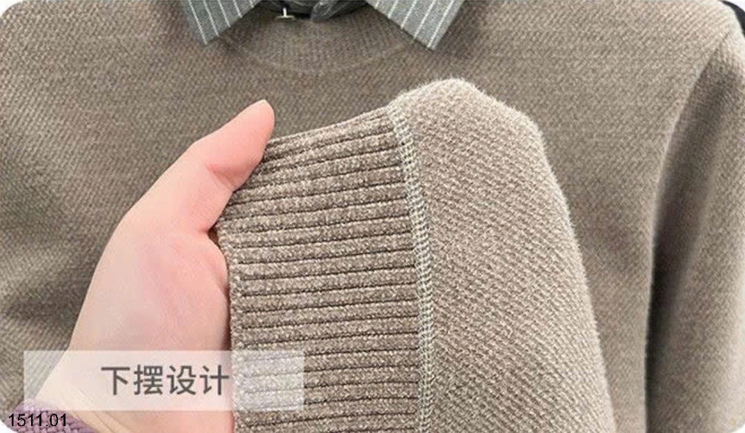 25HA1511.01 - ÁO LEN NAM CỔ SƠ MI LÓT LÔNG SIÊU ĐẸP