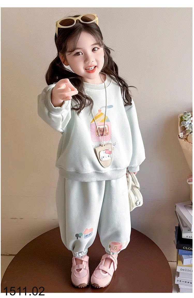 25HA1511.02 - BỘ NỈ DỄ THƯƠNG BG