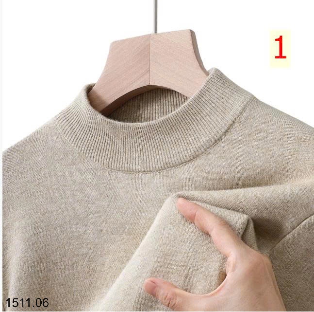 25HA1511.06 - ÁO LEN NAM GIỮ NHIỆT TRƠN MÀU BASIC