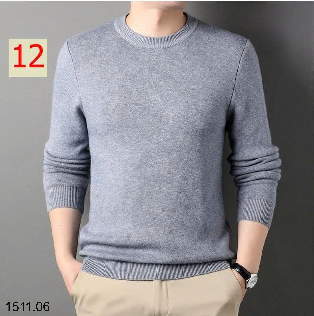 25HA1511.06 - ÁO LEN NAM GIỮ NHIỆT TRƠN MÀU BASIC