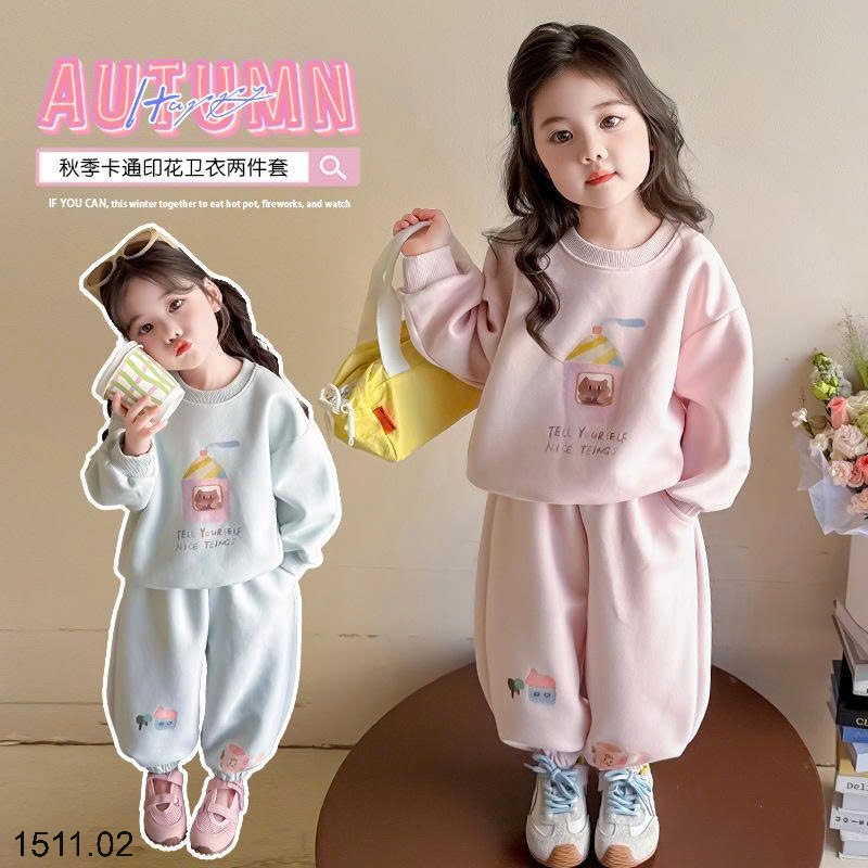 25HA1511.02 - BỘ NỈ DỄ THƯƠNG BG