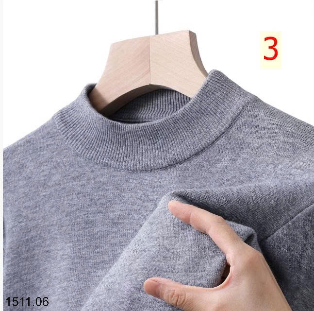 25HA1511.06 - ÁO LEN NAM GIỮ NHIỆT TRƠN MÀU BASIC