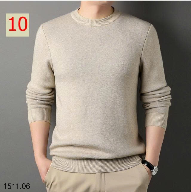 25HA1511.06 - ÁO LEN NAM GIỮ NHIỆT TRƠN MÀU BASIC