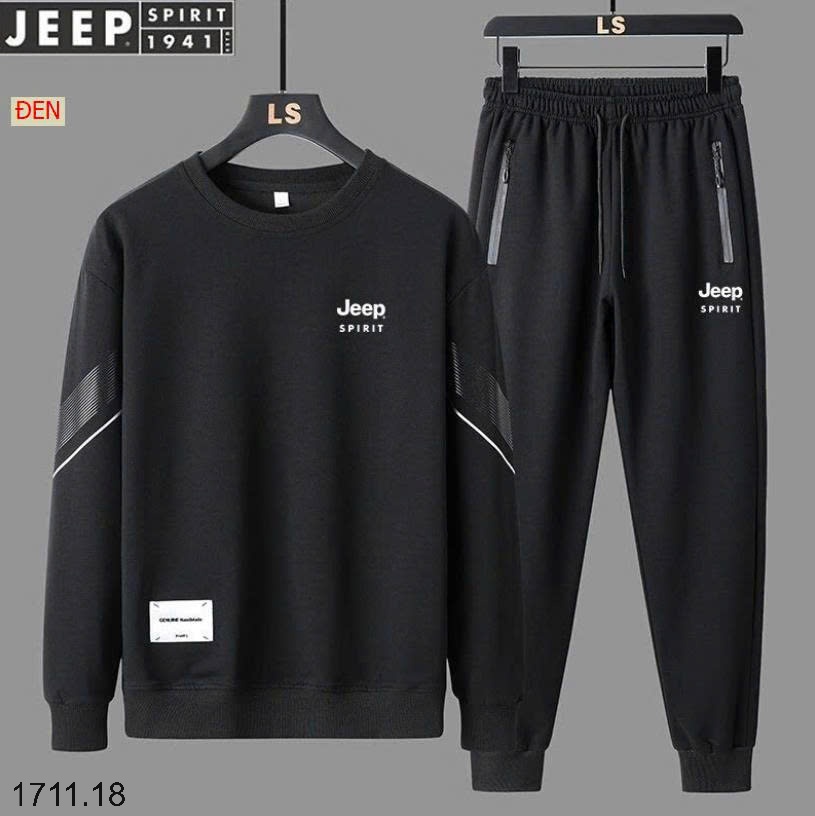 25HA1711.18 - BỘ NỈ THỂ THAO JEEP NAM