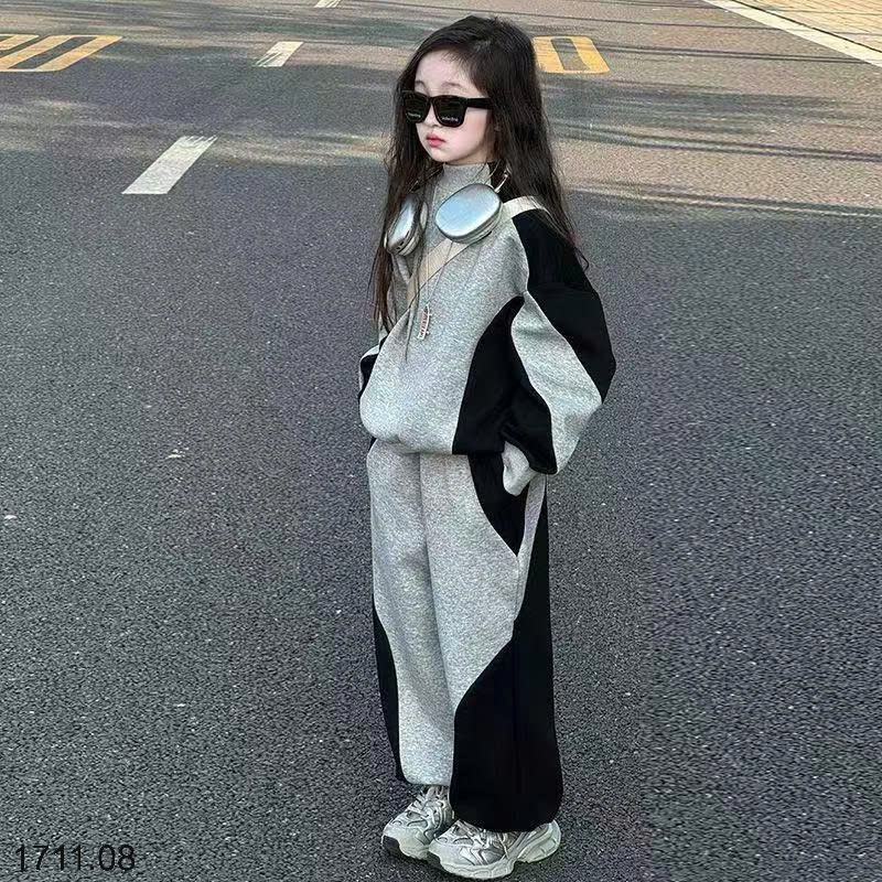 25HA1711.08 - BỘ NỈ THU ĐÔNG BÉ TRAI BÉ GÁI SIZE ĐẠI
