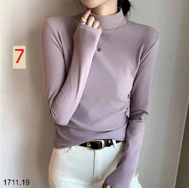 25HA1711.19 - ÁO GIỮ NHIỆT CỔ 3P NHUNG ĐỨC CHO NỮ