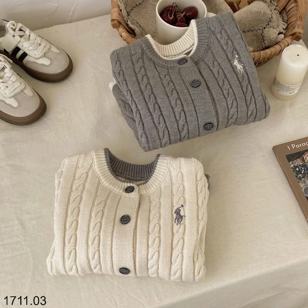 25HA1711.03 - ÁO CARDIGAN THƯƠNG HIỆU LEMON CHO BÉ