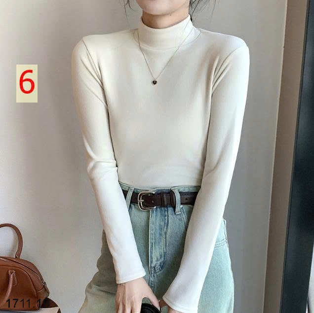 25HA1711.19 - ÁO GIỮ NHIỆT CỔ 3P NHUNG ĐỨC CHO NỮ