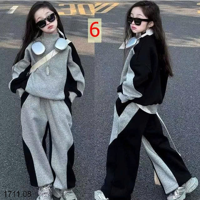 25HA1711.08 - BỘ NỈ THU ĐÔNG BÉ TRAI BÉ GÁI SIZE ĐẠI