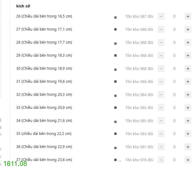 25HA1811.08 - GIÀY THỂ THAO PHONG CÁCH CHO BÉ