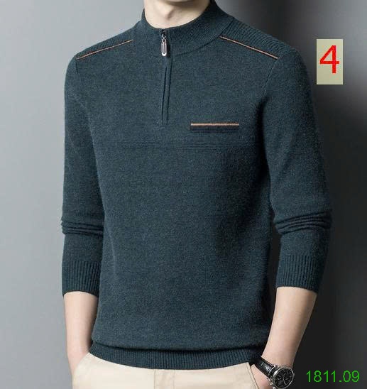 25HA1811.09 - ÁO LEN NAM CỔ KÉO KHOÁ