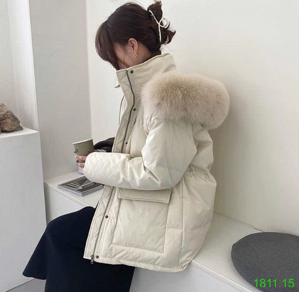 25HA1811.15 - ÁO KHOÁC PHAO PARKA MŨ LÔNG CHO NỮ
