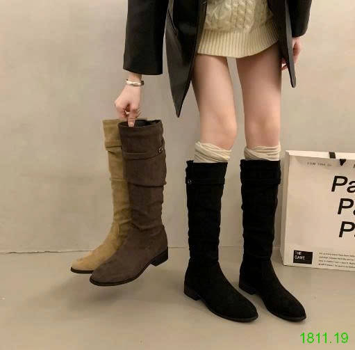 25HA1811.19 - BOOT NỮ DA LỘN CỔ CAO