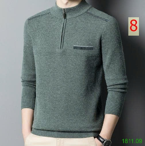25HA1811.09 - ÁO LEN NAM CỔ KÉO KHOÁ