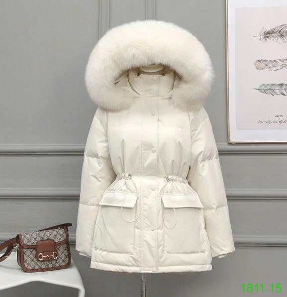 25HA1811.15 - ÁO KHOÁC PHAO PARKA MŨ LÔNG CHO NỮ