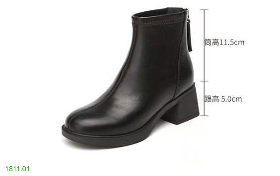 25HA1811.01 - GIÀY BOOT MARTIN GÓT VUÔNG ĐẾ THẤP