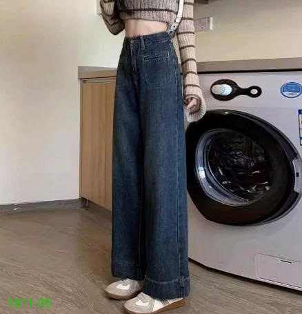 25HA1811.05 - QUẦN JEAN ỐNG SUÔNG NỮ
