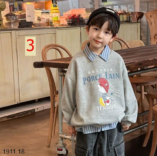 25HA1911.18 - ÁO NỈ AMBB BÉ TRAI