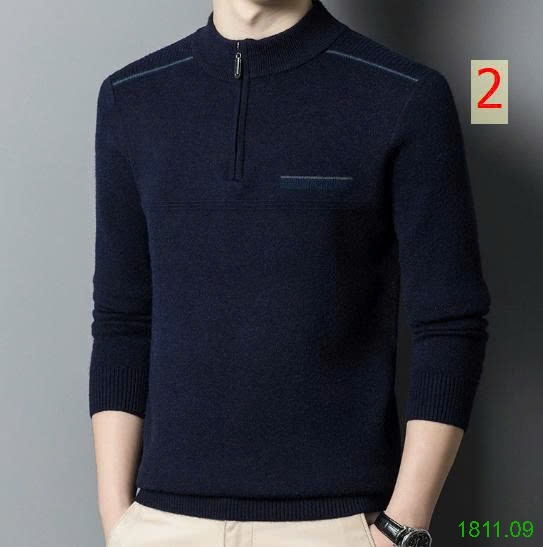 25HA1811.09 - ÁO LEN NAM CỔ KÉO KHOÁ