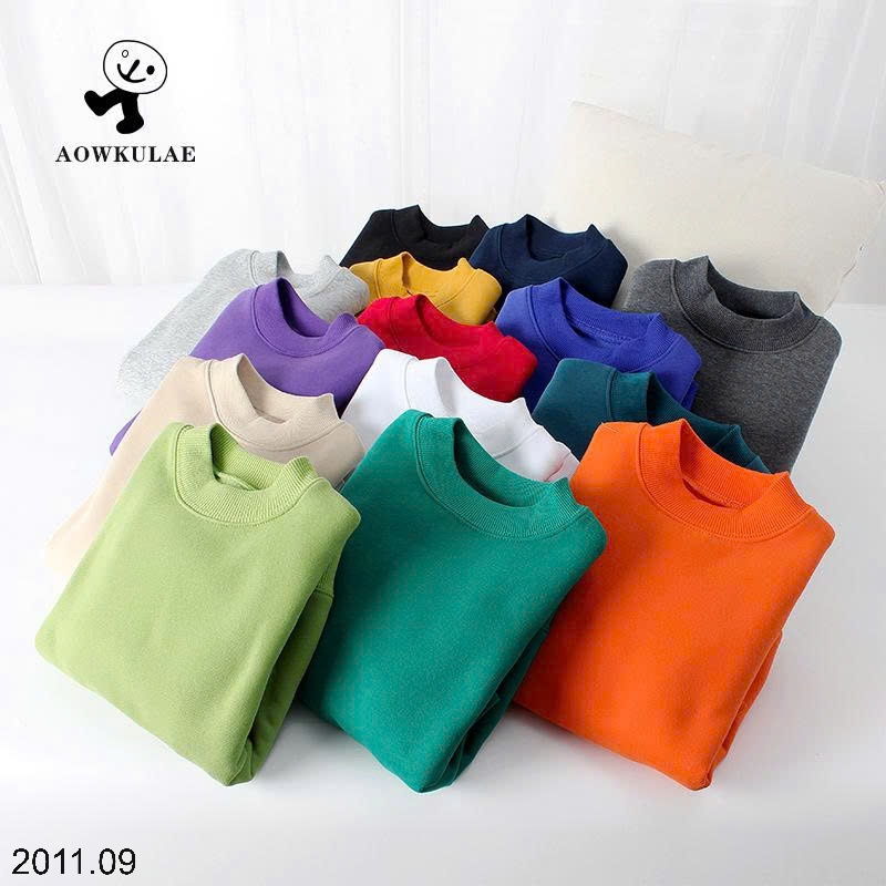 25HA2011.09 - ÁO NỈ LÓT LÔNG TRƠN MÀU BASIC CHO BÉ HÃNG AKL