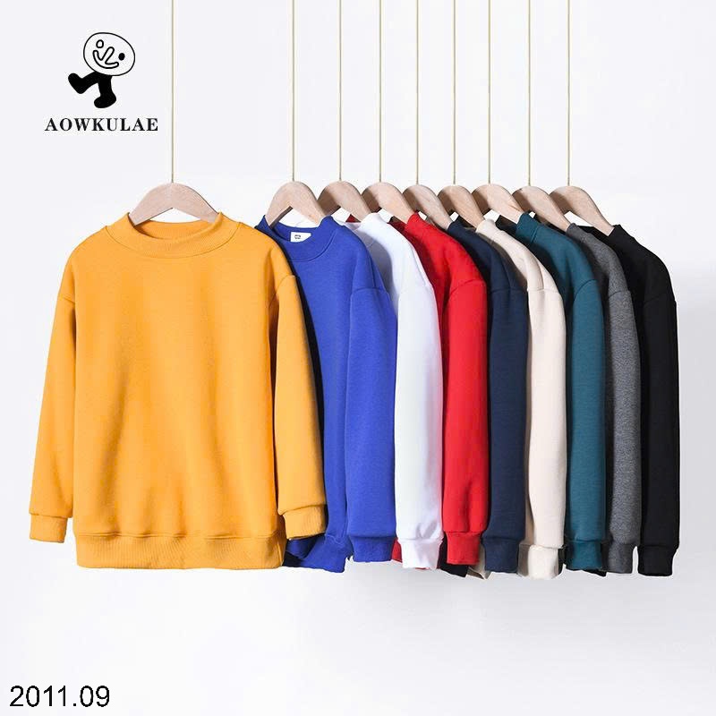 25HA2011.09 - ÁO NỈ LÓT LÔNG TRƠN MÀU BASIC CHO BÉ HÃNG AKL
