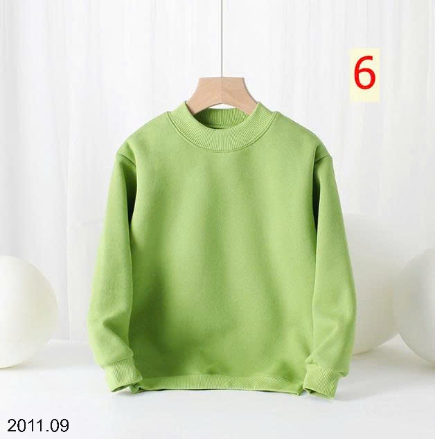 25HA2011.09 - ÁO NỈ LÓT LÔNG TRƠN MÀU BASIC CHO BÉ HÃNG AKL