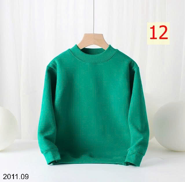 25HA2011.09 - ÁO NỈ LÓT LÔNG TRƠN MÀU BASIC CHO BÉ HÃNG AKL