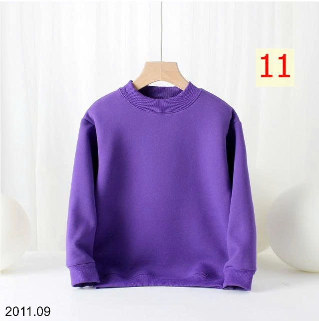 25HA2011.09 - ÁO NỈ LÓT LÔNG TRƠN MÀU BASIC CHO BÉ HÃNG AKL
