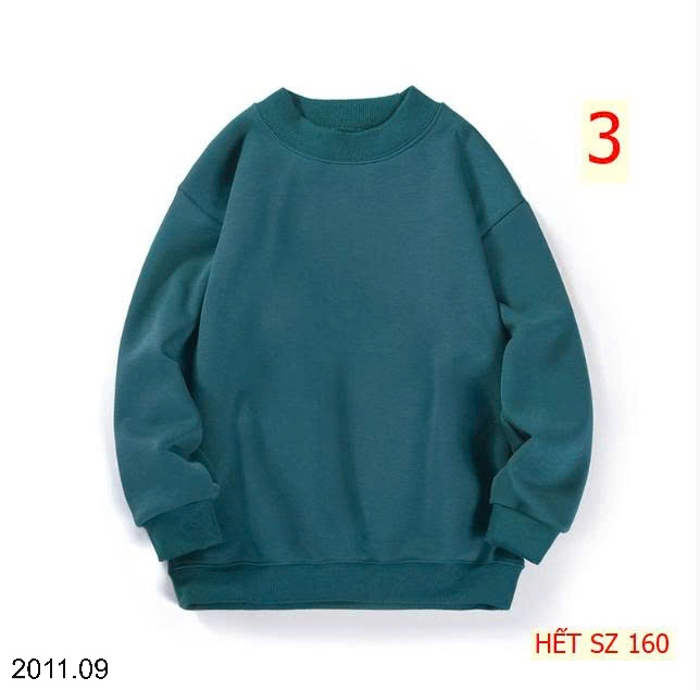 25HA2011.09 - ÁO NỈ LÓT LÔNG TRƠN MÀU BASIC CHO BÉ HÃNG AKL