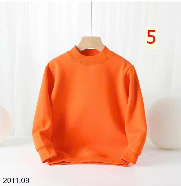 25HA2011.09 - ÁO NỈ LÓT LÔNG TRƠN MÀU BASIC CHO BÉ HÃNG AKL