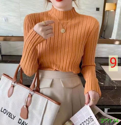 25HA2111.14 - ÁO LEN TĂM DỆT KIM NỮ
