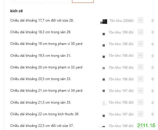 25HA2111.15 - GIÀY THỂ THAO CHO BÉ YÊU