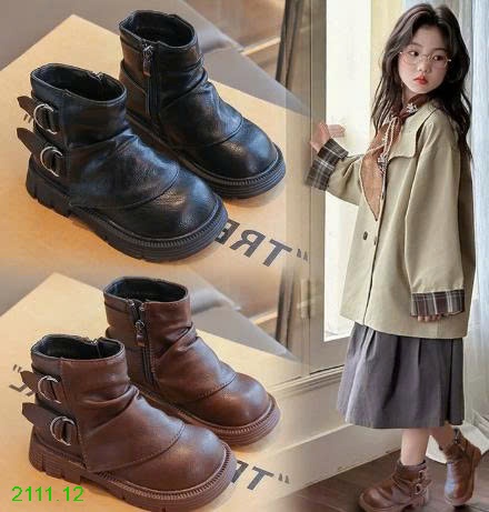 25HA2111.12 - GIÀY BỐT MARTIN CHO BÉ GÁI