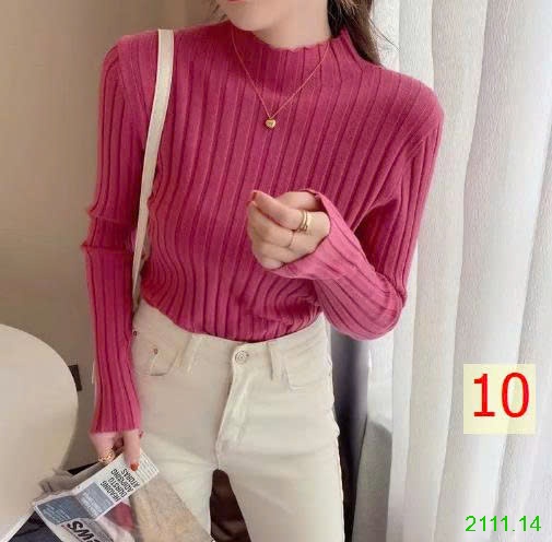 25HA2111.14 - ÁO LEN TĂM DỆT KIM NỮ