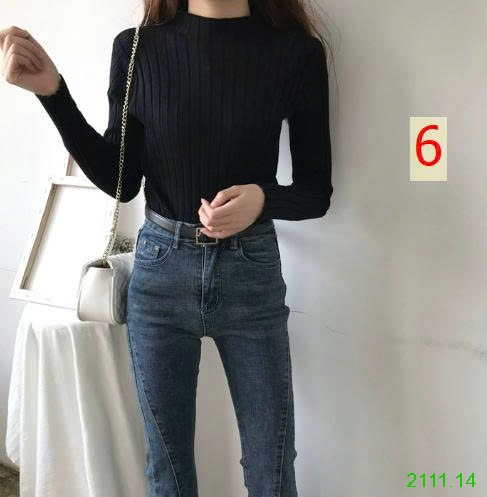 25HA2111.14 - ÁO LEN TĂM DỆT KIM NỮ