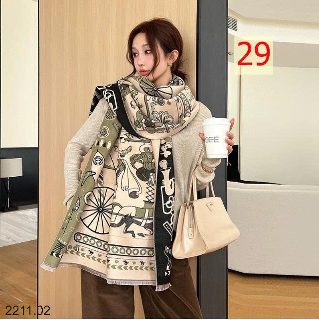 25HA2211.02 - KHĂN CHOÀNG CỔ BẢN RỘNG