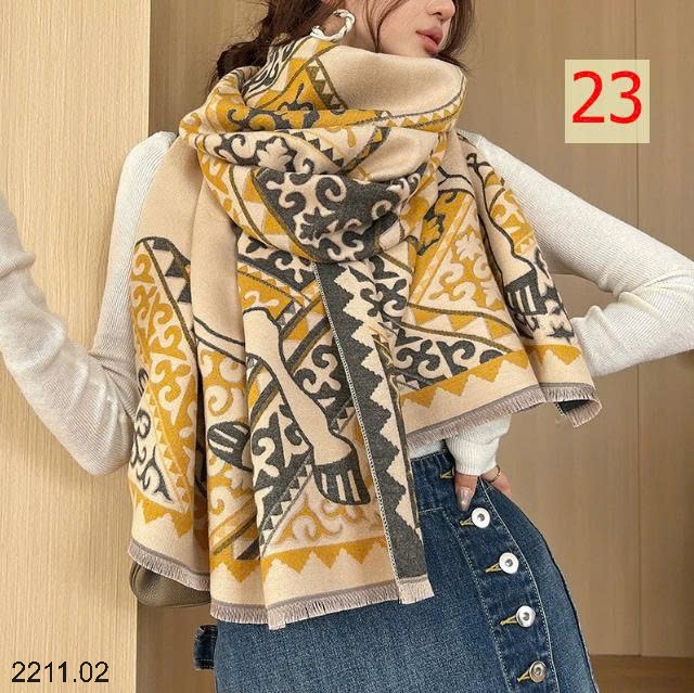 25HA2211.02 - KHĂN CHOÀNG CỔ BẢN RỘNG