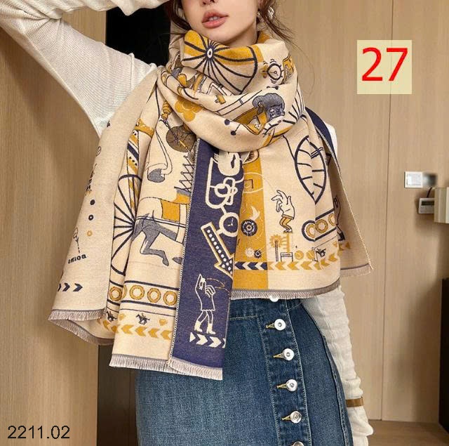 25HA2211.02 - KHĂN CHOÀNG CỔ BẢN RỘNG