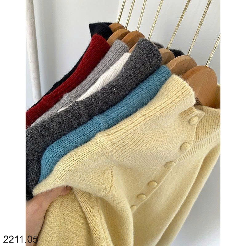 25HA2211.05 - CARDIGAN LEN CỔ CAO