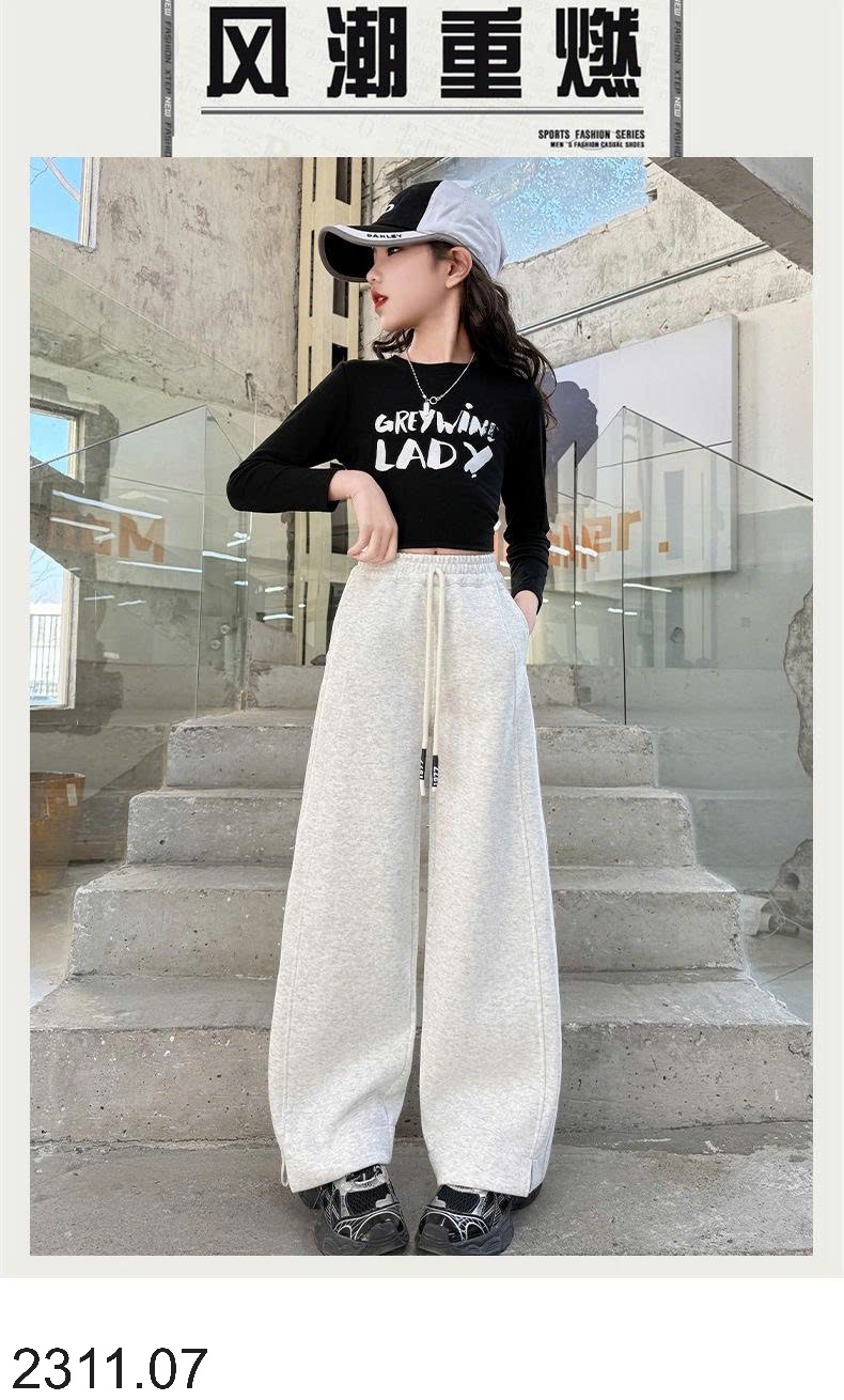 25HA2311.07 - QUẦN NỈ XẺ GẤU SIZE ĐẠI BÉ GÁI