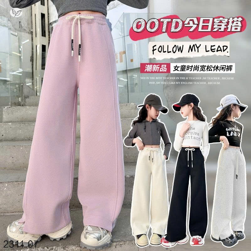 25HA2311.07 - QUẦN NỈ XẺ GẤU SIZE ĐẠI BÉ GÁI