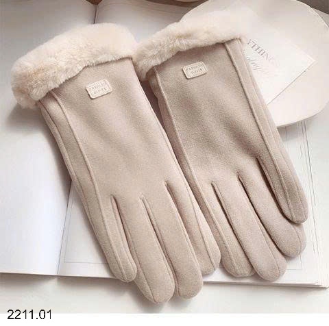 25HA2211.01 - SET 2 ĐÔI GĂNG TAY CỔ LÔNG CHO NỮ