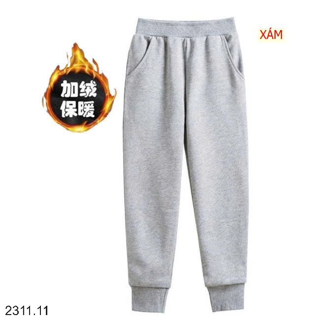 25HA2311.11 - QUẦN NỈ ỐNG BO LÓT LÔNG ẤM CHO BÉ SIZE ĐẠI