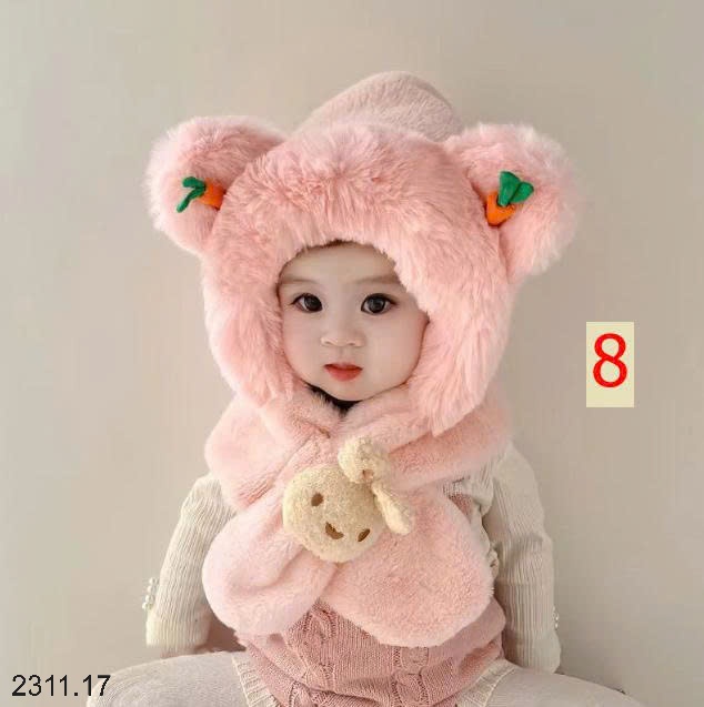 25HA2311.17 - MŨ LÔNG ẤM ÁP DỄ THƯƠNG CHO BÉ YÊU