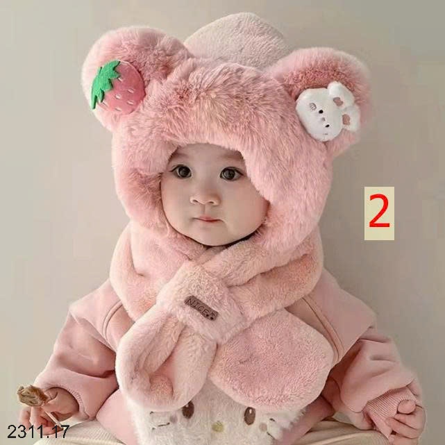 25HA2311.17 - MŨ LÔNG ẤM ÁP DỄ THƯƠNG CHO BÉ YÊU