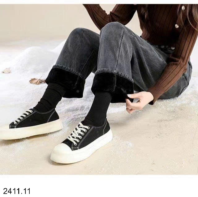 25HA2411.11 - QUẦN JEAN ỐNG RỘNG NỮ