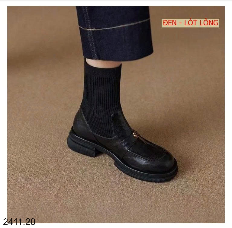 25HA2411.20 - GIÀY BOOT NỮ KIỂU ANH